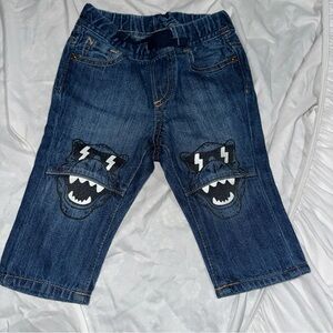 Kids Denim Jeans with Monster Patch
